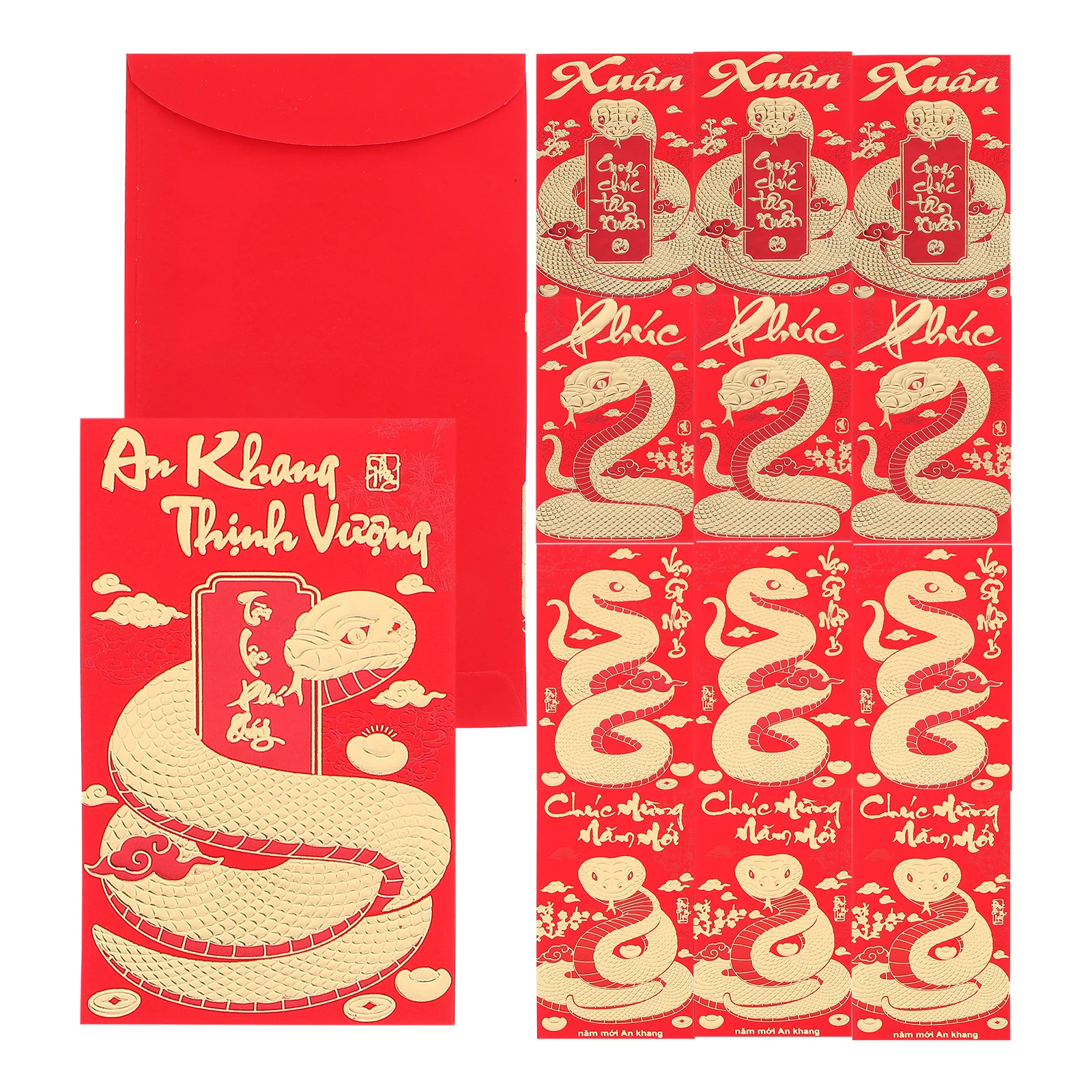 

36 Pcs Envelopes Chinese All Occasion Asian Money Cartoon 2025 Year Packet
