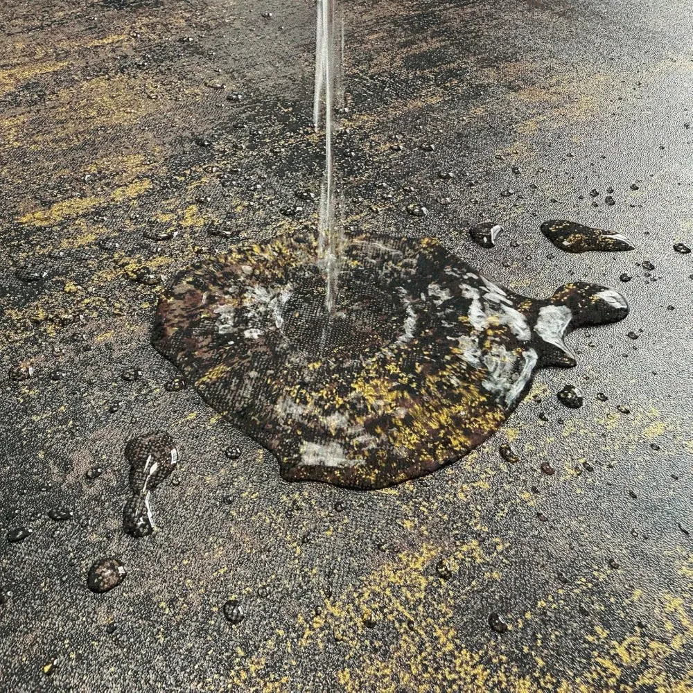 ورق جدران قابل للتقشير واللصق ذاتي اللصق معدني عتيق - غطاء جدار بتصميم خرساني صناعي حديث