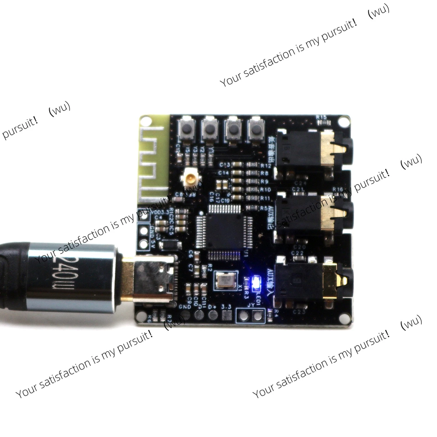 Bluetooth DSP tuning module BP1048B1 40-segment equalizer sound card, car audio home speaker amplifier front stage