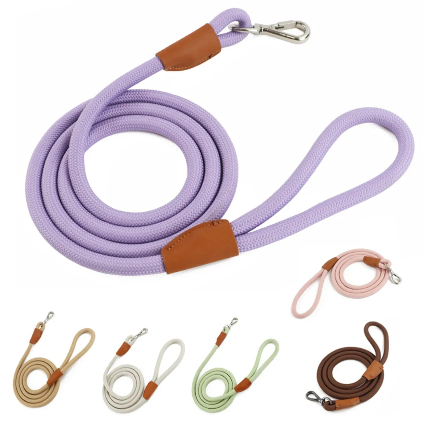 Adjustable 1.5M/2.1M Medium Big Dog Leash with Easy and Convenient Nylon P Type Training, Slide Fastener Buckle for Large Dogs.