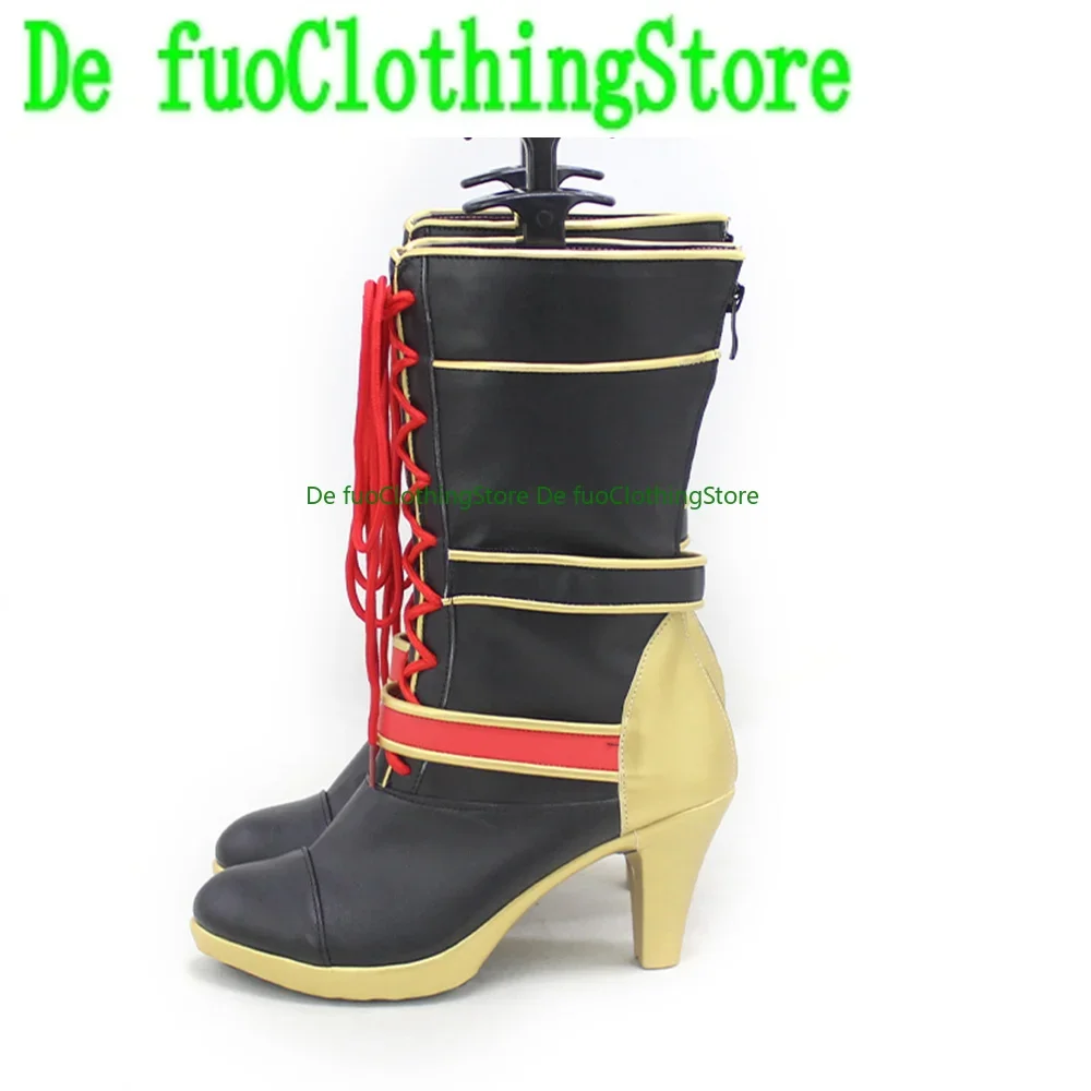 Hololive Kuzuha Sanya Buty do Cosplayu Gra Anime Karnawał Impreza Halloween Boże Narodzenie DefuoClothing Sklep z Obuwiami