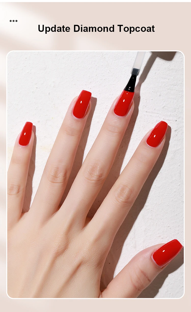 Große Flaschen wirtschaftlicher 15 ml No Wipe Top Coat Base Coat Gel-Nagellack Nagelstudio TopCoat BaseCoat für Lack Vernis Gel – Detail 2