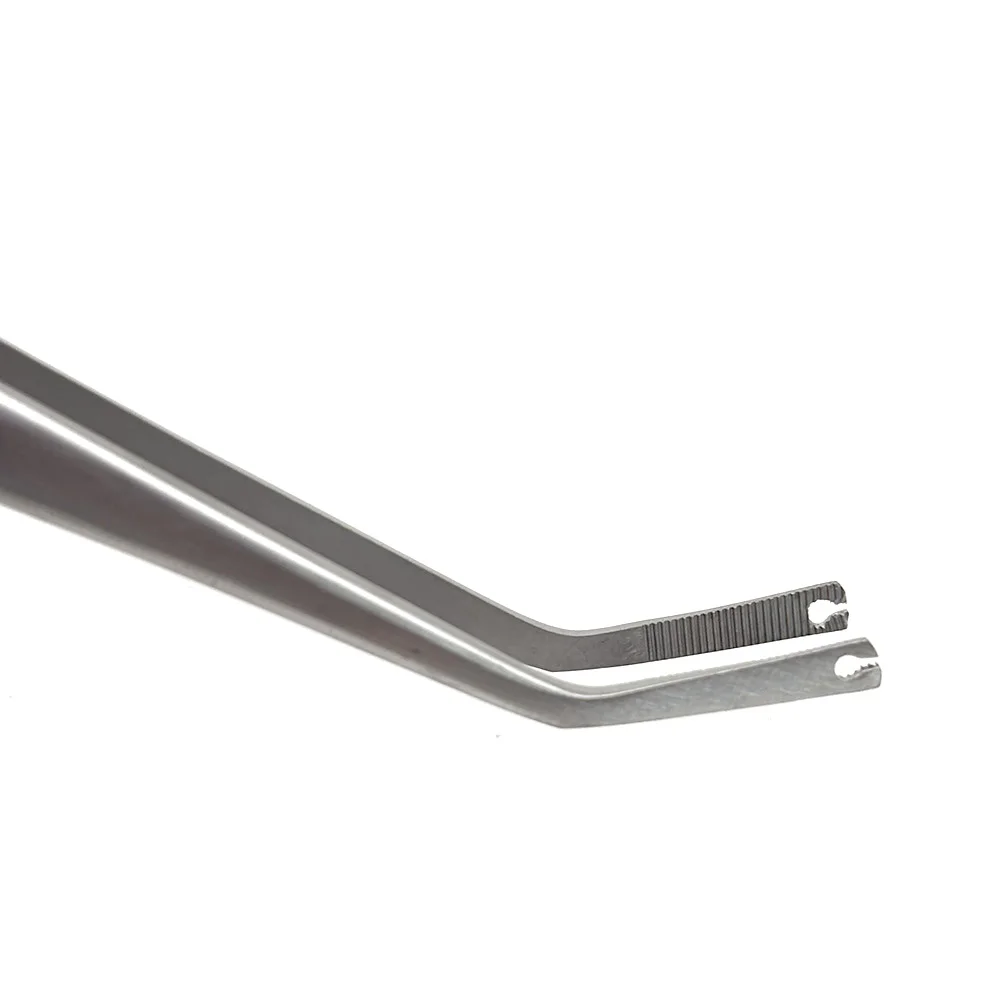 Dental Operation Stitching Tweezer College Tweezer Cotton Dressing Forceps Serrated Tip Surgical Tool