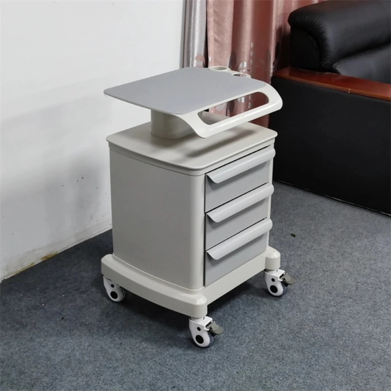 Carrello per salone di bellezza cosmetico Utilità per pulizia dei capelli Carrello per salone di rotolamento Barbiere medico Carrito Mobili per