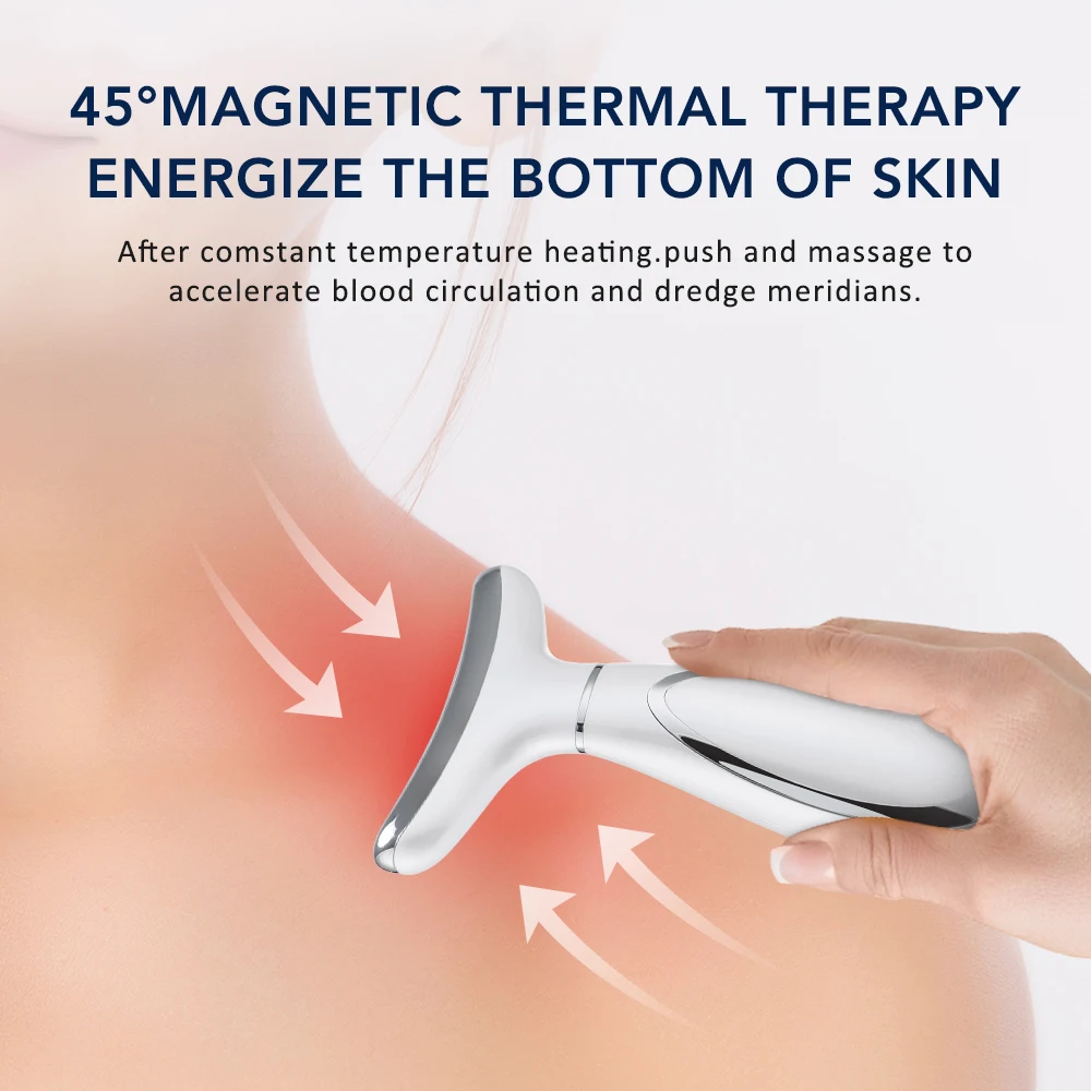 EMS Facial Lifting Massager Ice Hot Comprimeren Nek Schoonheid Apparaat Dubbele Kin Remover Huid Lift Verstevigende Schoonheid Massage Apparaat