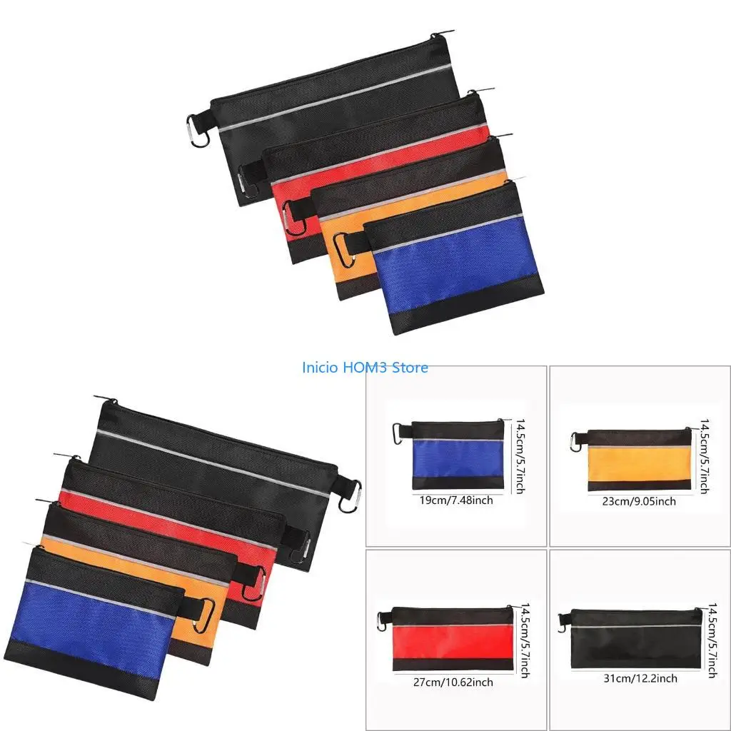 A5YD Multipurpose Tool Small Electrician Tool Storage Bag Tool Organizers Electricians Tool Pouches Wide Mouth Tool Carry Bag