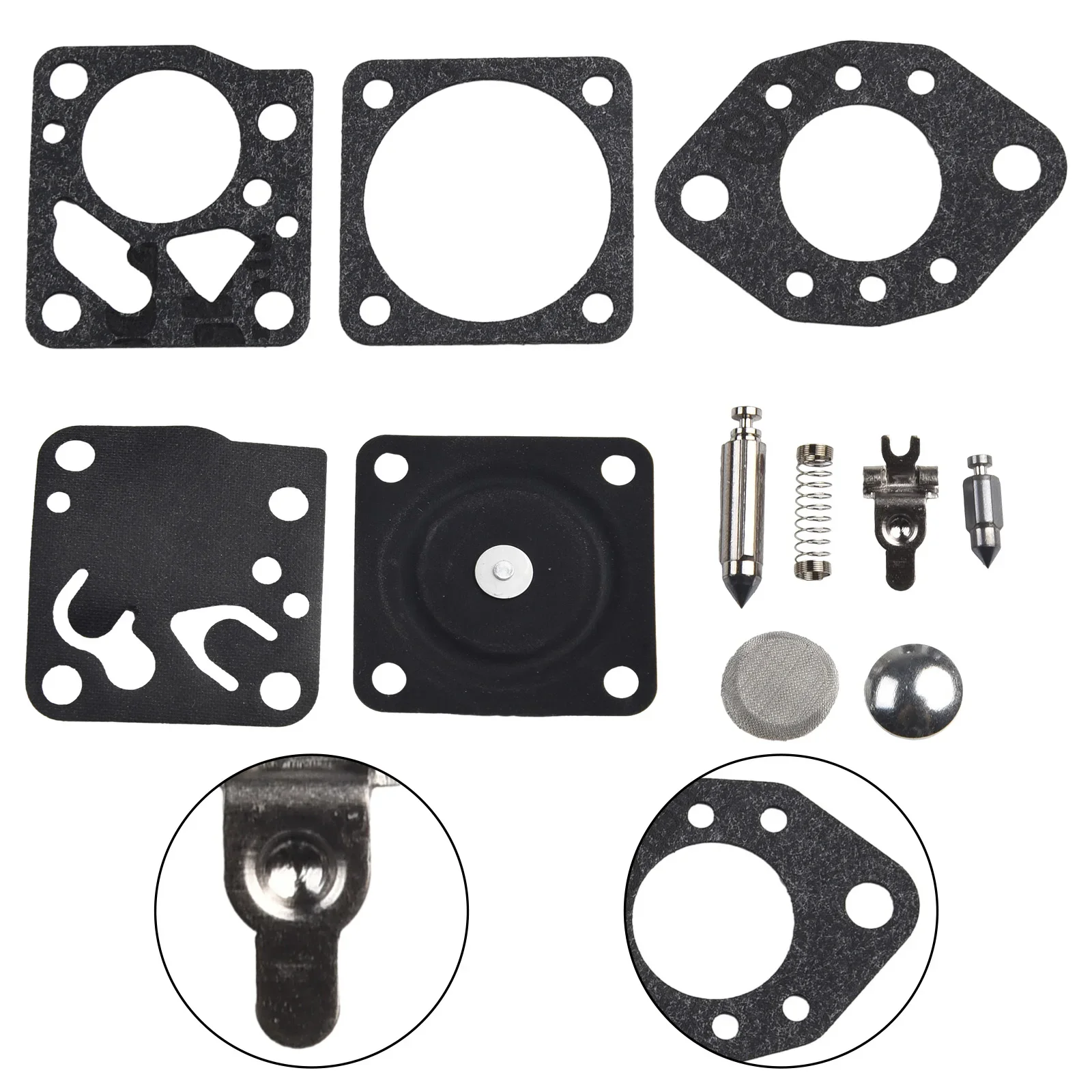 Carburetor Seal Membrane Set For Tillotson RK-14HU 15HU DG-2HU For 110 Garden Power Tools Accesoories Household Supplies