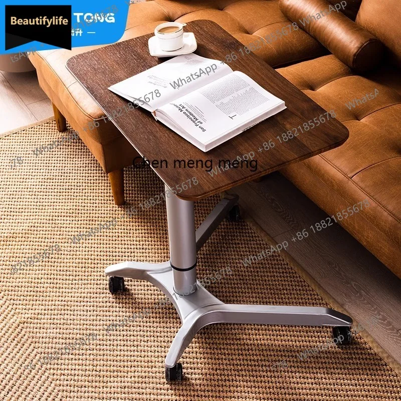 

A139 Lifting Mobile Computer Desk Podium Office Learning Sofa Desk Intelligent Standing Lifting Table
