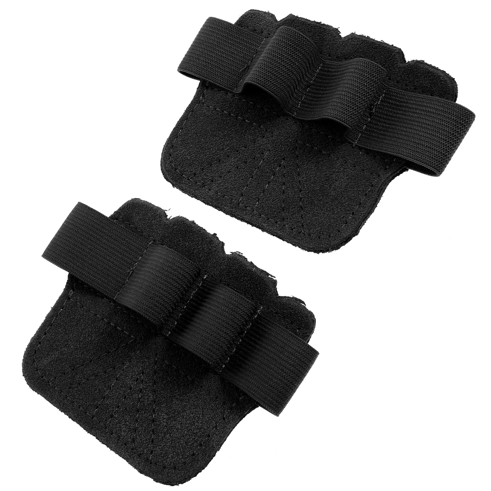 1 زوج أربعة أصابع قفازات رفع الأثقال النايلون عدم الانزلاق حارس النخيل لسحب ما يصل الحديد الصالة الرياضية تجريب اللياقة البدنية التدريب