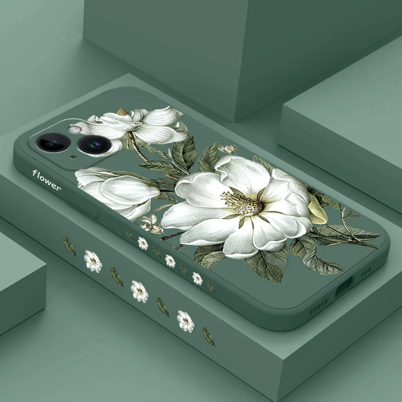 Wild Flowers Phone Case For iPhone 16 15 14 13 12 11 Pro Max Mini X XR XS 8 7 Plus 6 6S Plus Cover