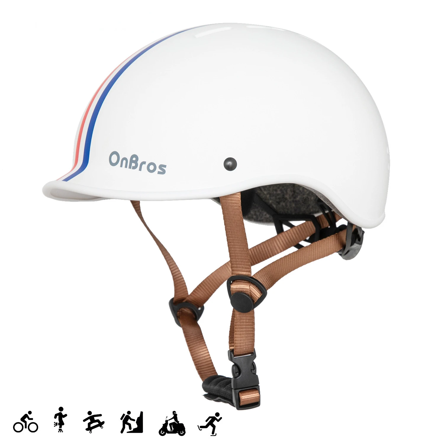 OnBros Urban Riding Helmet Outdoor Bicycle Safety Helmet Road Cycling Helmet for Men and Women