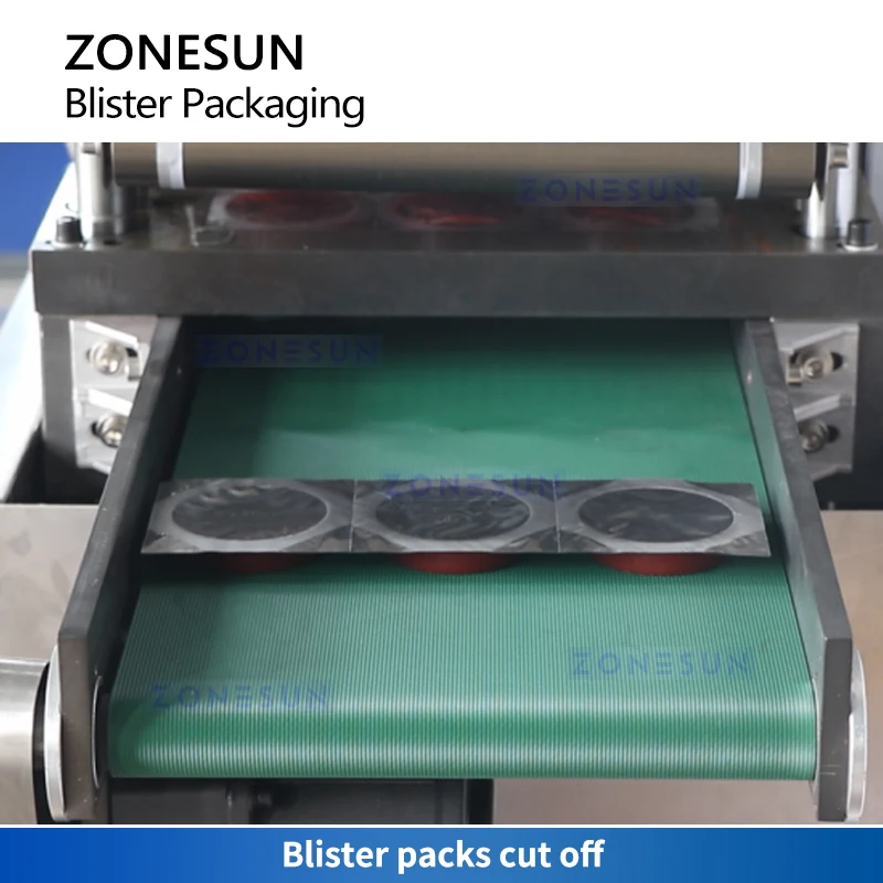 ZONESUN ماكينة تغليف نفطة أوتوماتيكية معجون سائل أفقي ملء معدات الختم مستحضرات التجميل الغذائية الأساسية ZS-DDP270