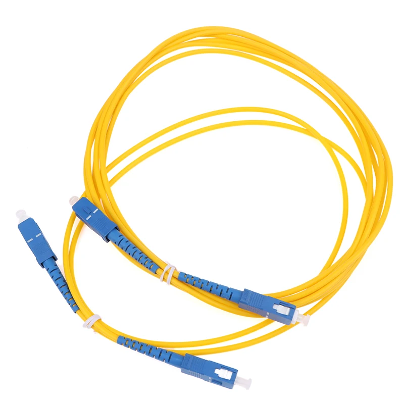 SC To SC UPC Fiber Optical Patch Cable Singlemode Simplex SMF 9/125μm Single Mode Bend Insensitive 3.0mm Fiber Optic Cord