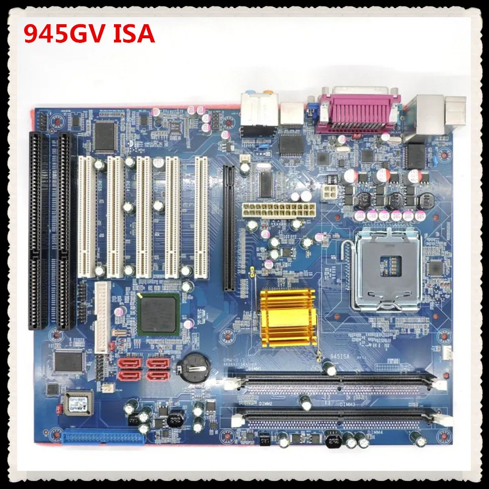 New IPC Board For Intel 945 945GV ISA Slot Mainboard LGA775 5PCI VGA LPT 2LAN 2ISA 2COM Industrial Motherboard Replace AIMB-769