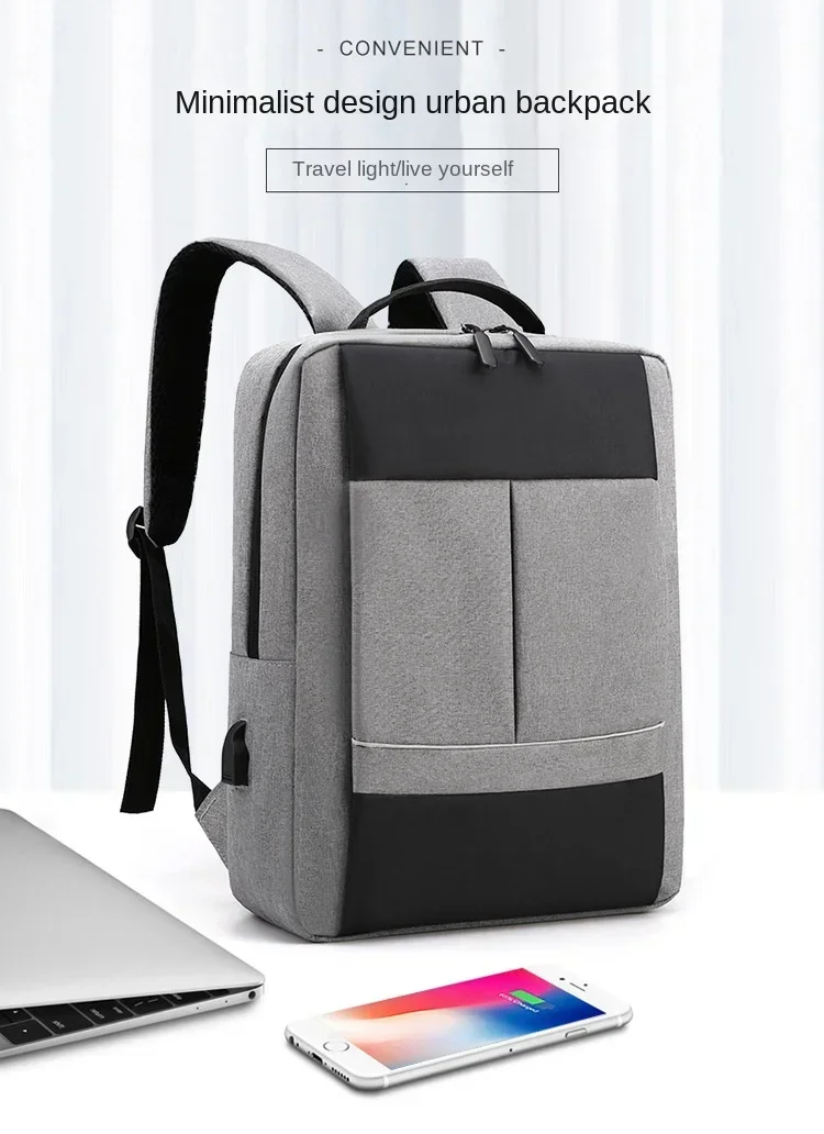 USB Rechargeable New Business Gift Multifunctional Computer Backpack Waterproof and Anti-theft Large Capacity Student Backpack