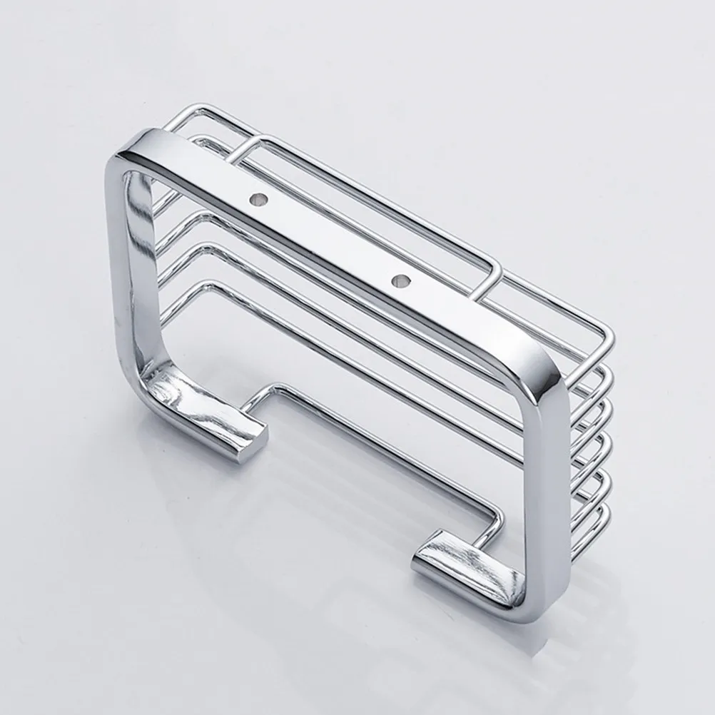 Stainless Steel Soap Dish Holder Wall Mounted Modern Drainage Soap Box for Bathroom Shower Bathtub Kitchen Organization Needs