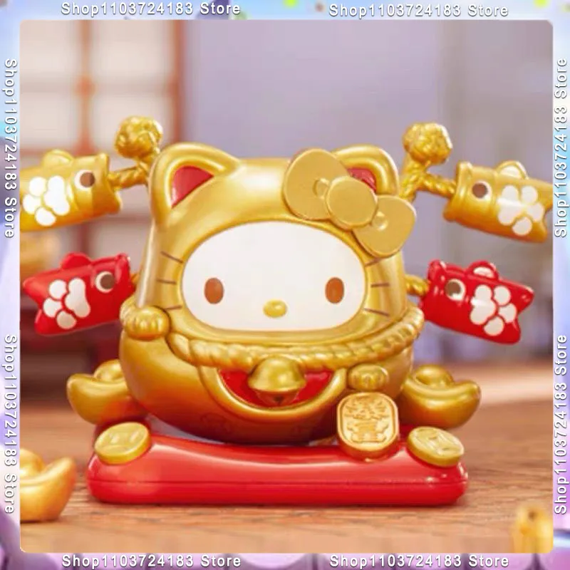 Горячие игрушки Sanrio Kuromi Hello Kitty кошка Pacha собака счастливая серия глухая коробка ручная работа настольное украшение для автомобиля подарок на день рождения