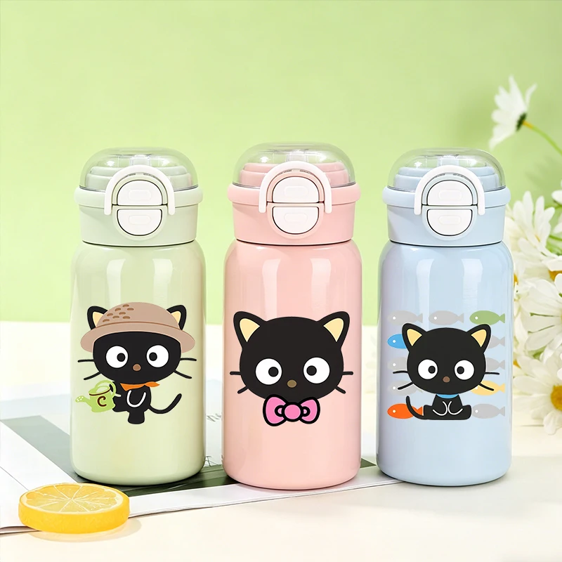 

500ml Sanrio Chococat Thermos Cup Girl Boy Cute 316 Stainless Steel Insulated Cup Portable Straw Water Bottles Kids Travel Cup