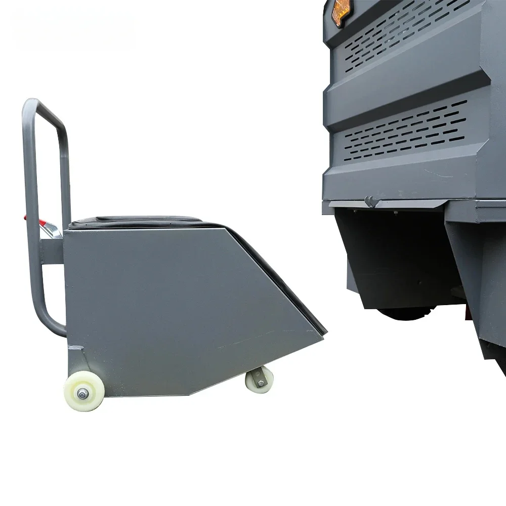 Elektrische veegmachine rijden, commerciële industriële eigendomsparkworkshop, wegveegmachine, veegmachine