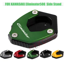 For Eliminator 500 Eliminator500 2024 2025 Motorcycle Accessories CNC Kickstand Foot Enlarger Side Stand Extension Pad