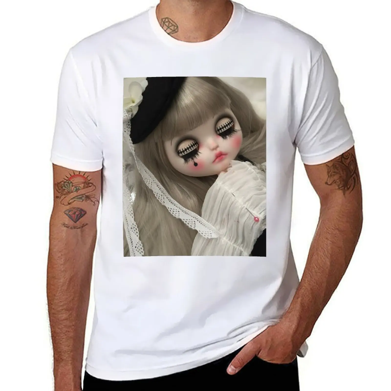 

Paris Pierrot Clown Blythe Doll T-Shirt funny t shirts cotton man t shirt designer man t shirt summer T-shirt
