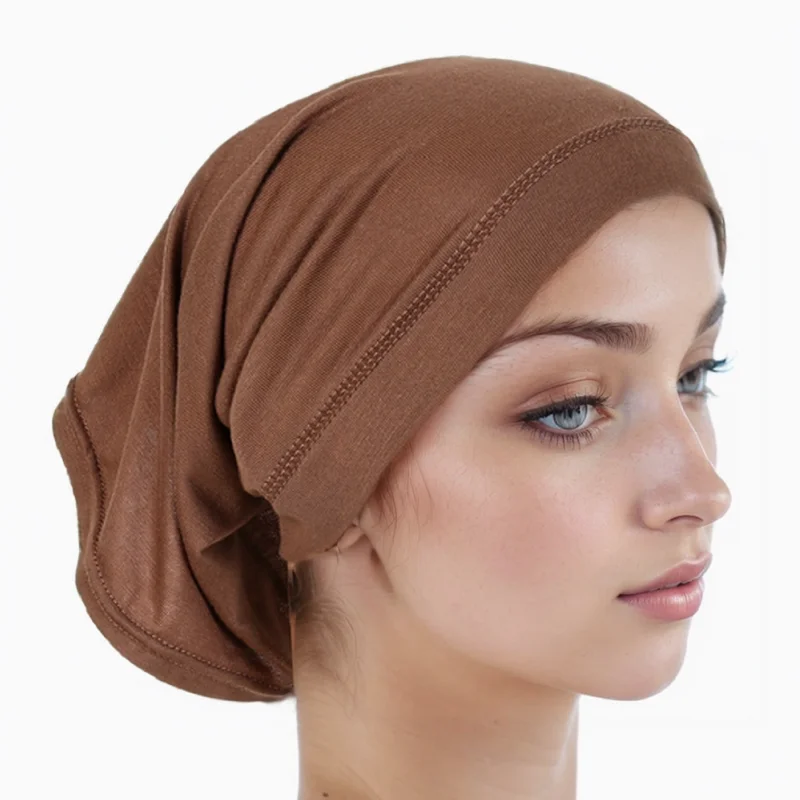 Hotsale Modal Jersey Inner Hijab Woman Cotton Muslim Hijab Wrap Underscarf Headband Solid Color Bonnet Hat Head Scarf 2024 Hijab