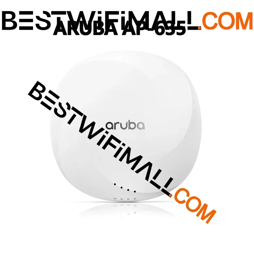 

ARUBA Networks APIN0635 AP-635 IAP-635 (RW) Indoor WiFi Access Point 802.11AX Wi-Fi 6E OFDMA 2x2:2 MIMO 7.8 Gbps 6 GHz Band WPA3