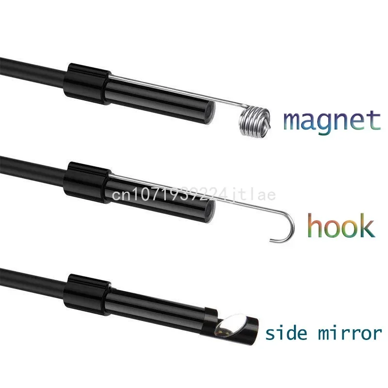 Endoscópio Android Mobile Phone, Tubo Industrial, Automotivo, Inspeção e Reparação de Ar Condicionado, Micro USB, IP67Waterproof, 5.5mm, 7mm