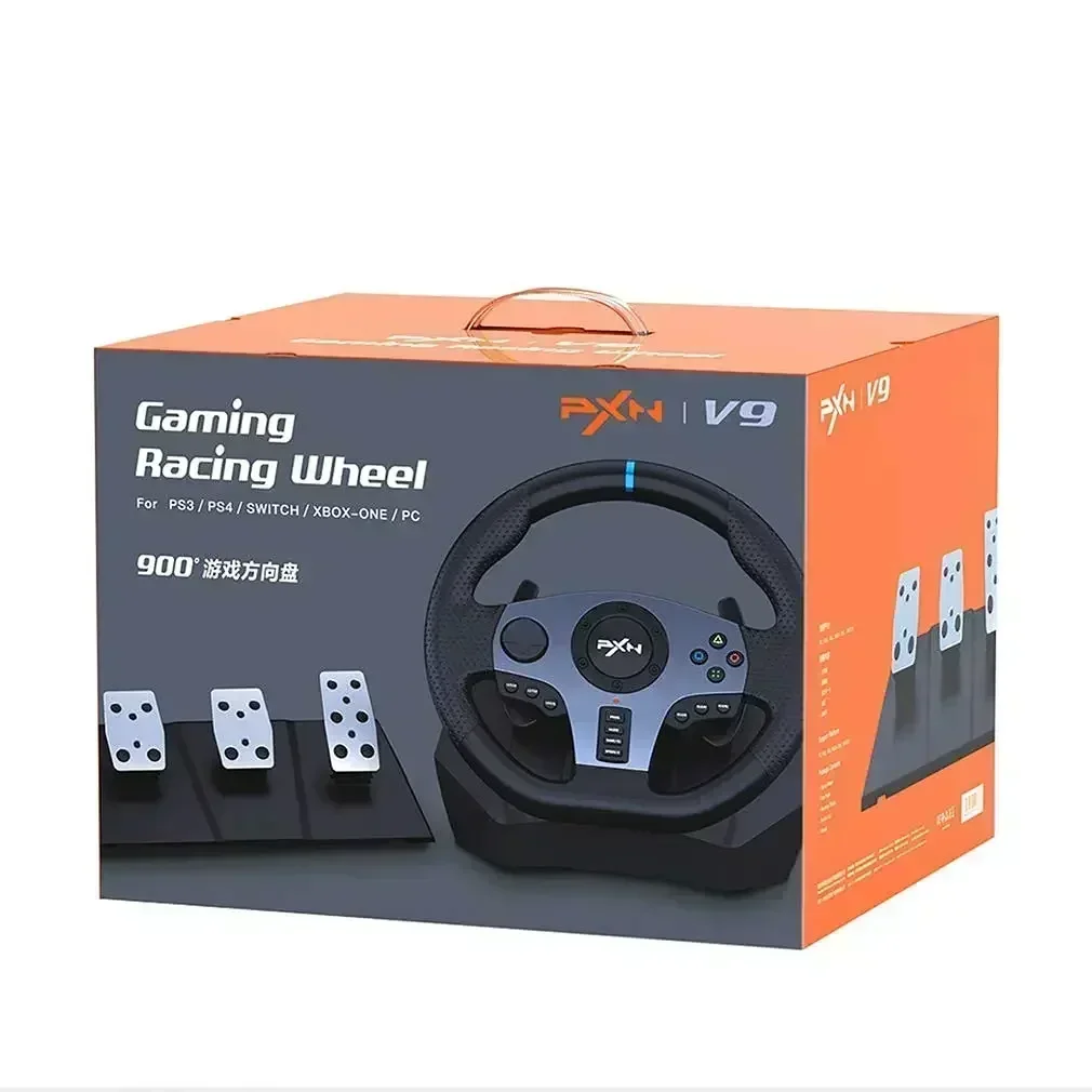 

Pxn V9 Simracing Gaming Racing Wheel Pc Windows/Xbox For Switch/ Ps4/Ps3/Xbox Series S/X 270°/900° Racing Wheel Game Gamepads