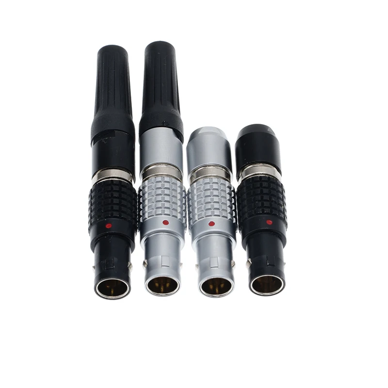 Conector de metal de aviação 0B FGG plugue abrindo 7mm push-pull conector de travamento automático