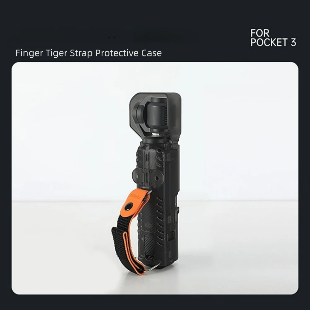 

For OSMO POCKET 3 Transparent Protective Cover Gimbal Anti-slip Finger Tiger Strap Camera Accessories