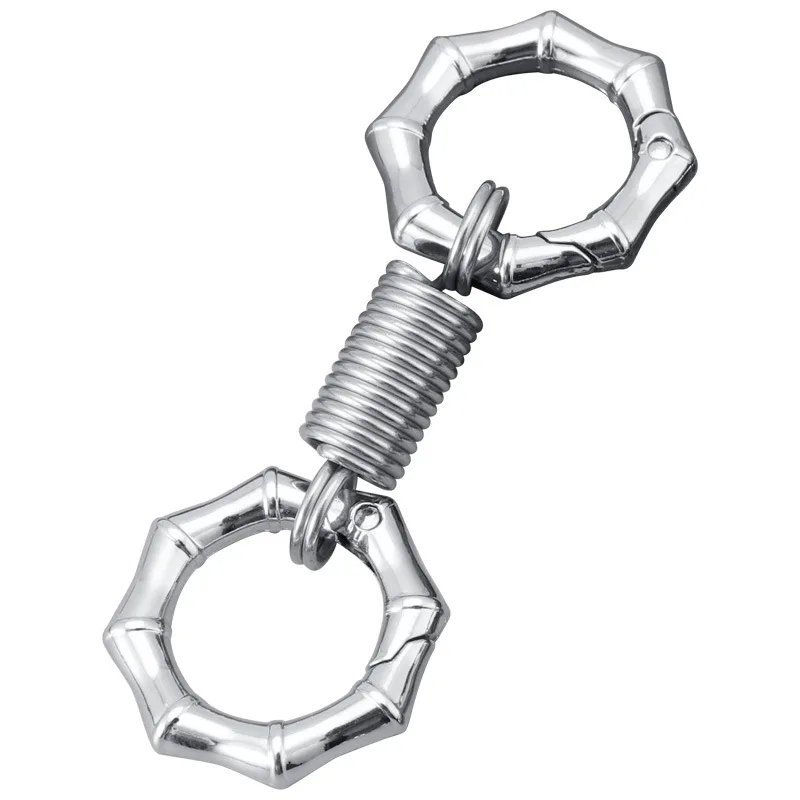 LLavero de Metal, llavero de regalo para hombre, llavero de Metal con doble anillo, hebilla colgante para la cintura, soporte para llaves antipérdida, herramientas EDC, llaveros de coche