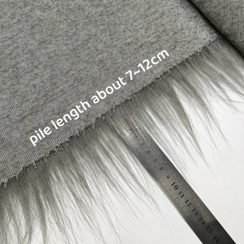 180x100cm Eco-friendly Faux Fur Fabric 12cm High Quality Plush Fabric By The Meter Scene Decoration Long Hair Minky Fabric