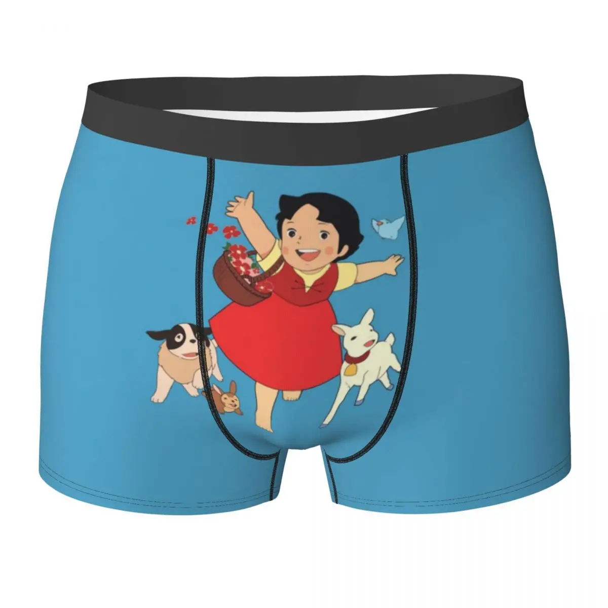 Boxer Underpants Shorts Heidi The Girl From The Alps Panties Male Ventilate Underwear for Homme Man Boyfriend Gifts