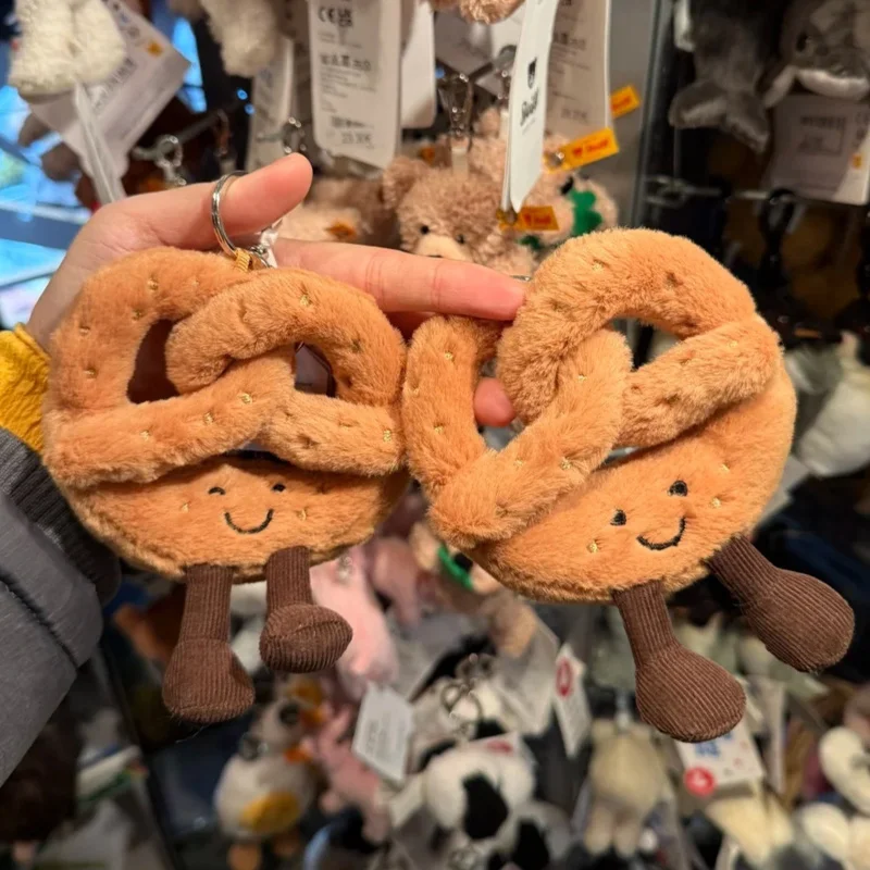 

【IN STOCK】JELLYCAT UK Fun Cute Pretzel Plush Doll Bag Pendant With Bag Jellycat Pretzel Plush Keychain Birthday Christmas Gift