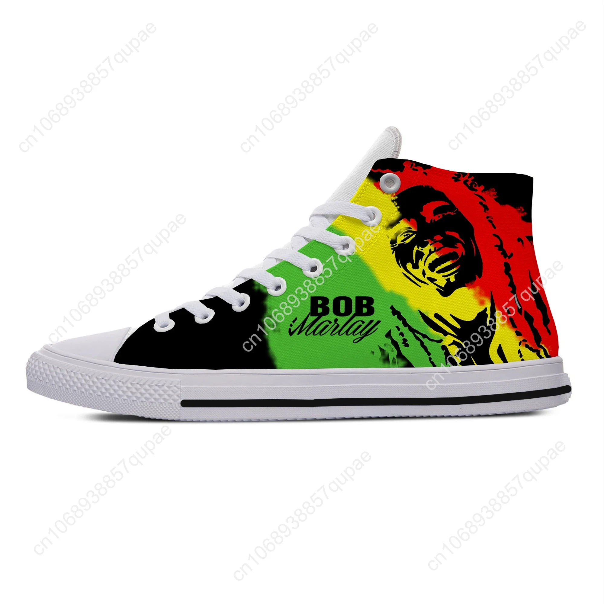 Hot Fashion Woman Man Lightweight Sneakers Casual Board Shoes High Quality Cool Bob Marley High Help Canvas Shoes Board Shoes