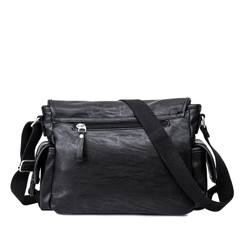 High Quality PU Leather Men's Large Shoulder Bag Casual Business  Mens Messenger Bag Fashion Men's Crossbody Bag Bolsas Male