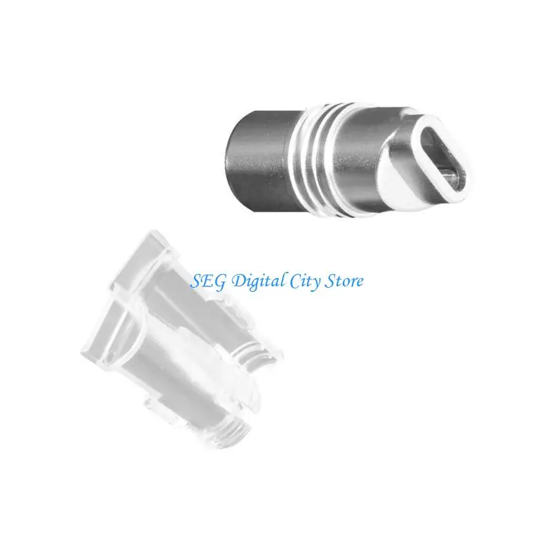 

U75B Aluminum Alloy Type C Plug Cover 6mm Hole USB C Shell For DIY Data Cable Construction And Maintenance