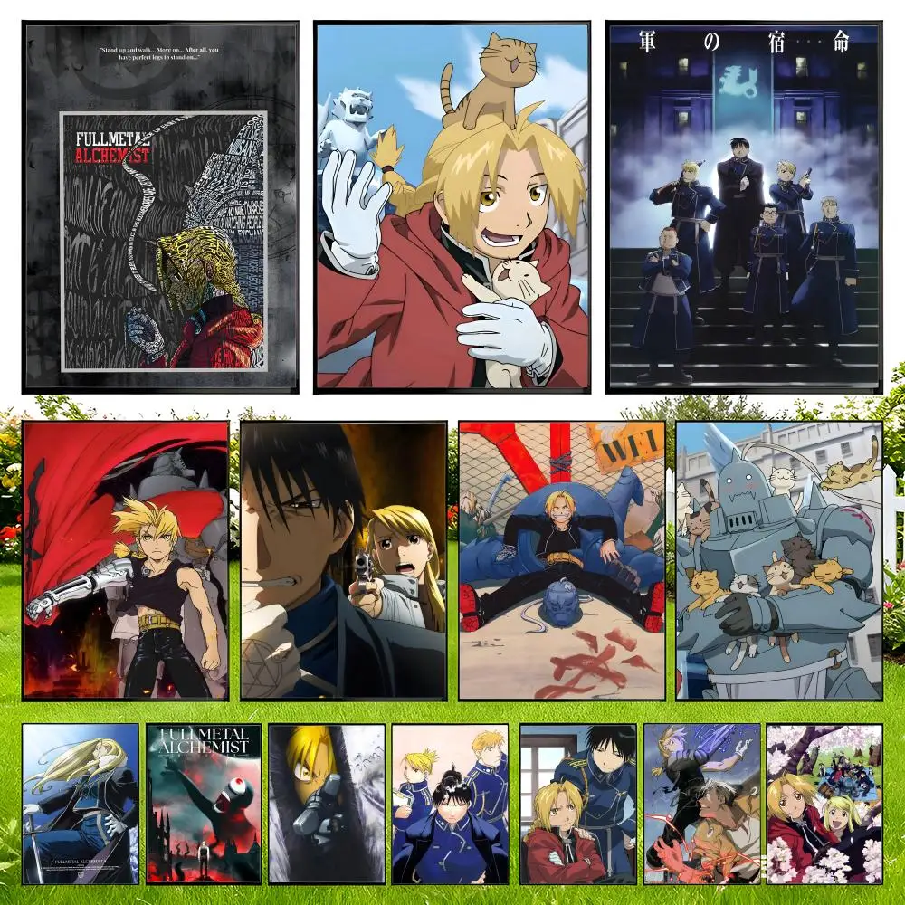 F-Fullmetal Alchemist Modern Flat Upgrade Warm Living Setup Cozy Room Setup Over Bed Styling Aesthetic Space Makeover Poster