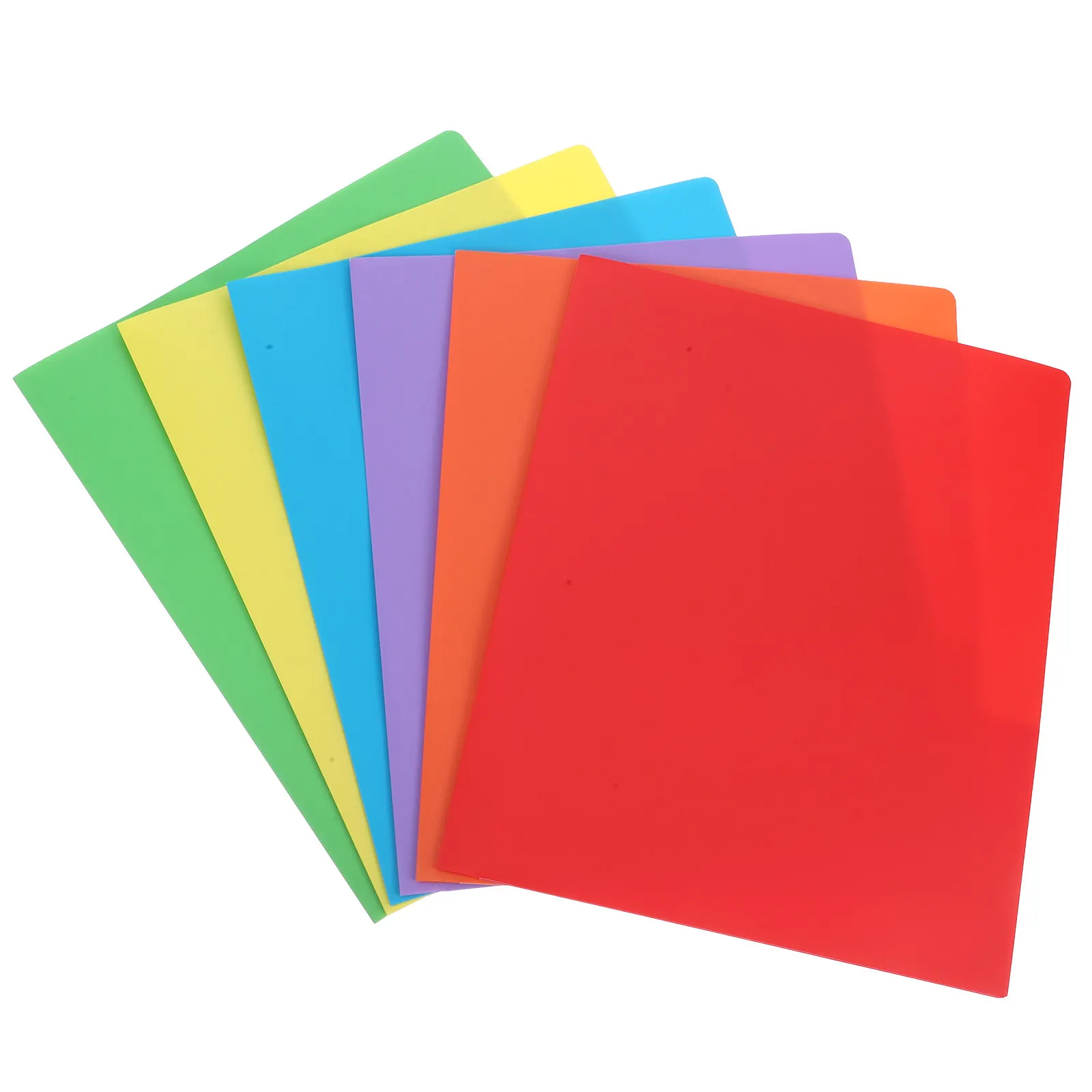 

Набор из 6 пластиковых папок формата А4 с застежками и карманами, прочные, легко моющиеся, для организации документов в офисе и школе