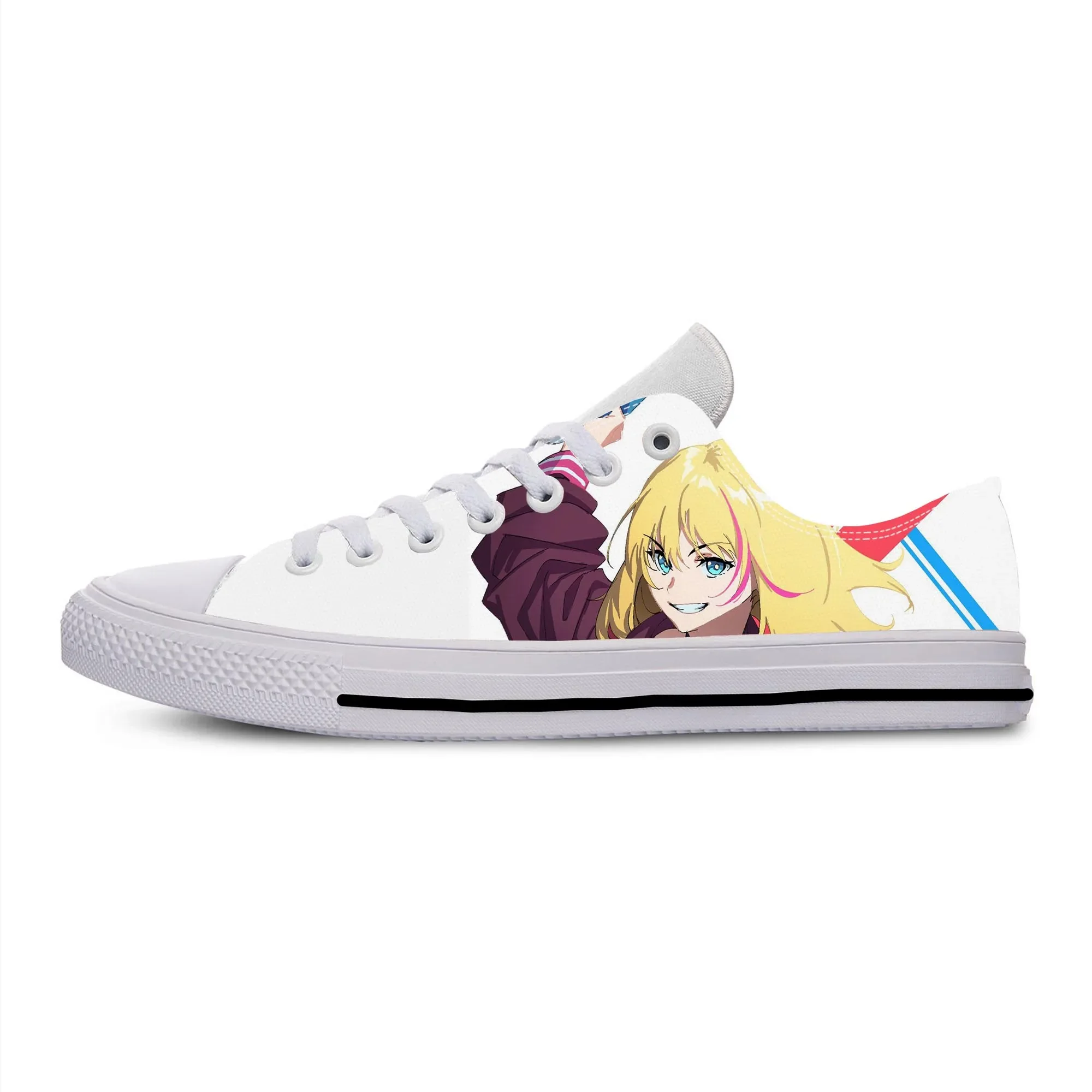 

Anime Manga Cartoon Wonder Egg Priority Kawai Rika Casual Cloth Shoes Low Top Lightweight Breathable 3D Print Men Women Sneakers