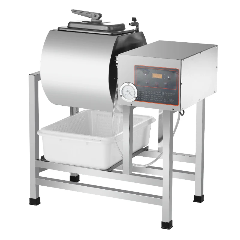 Stainless Steel Chicken Marinated Vacuum Food Pickling Machine Meat Salting Machine Marinator For Small Fast Food Restaurant