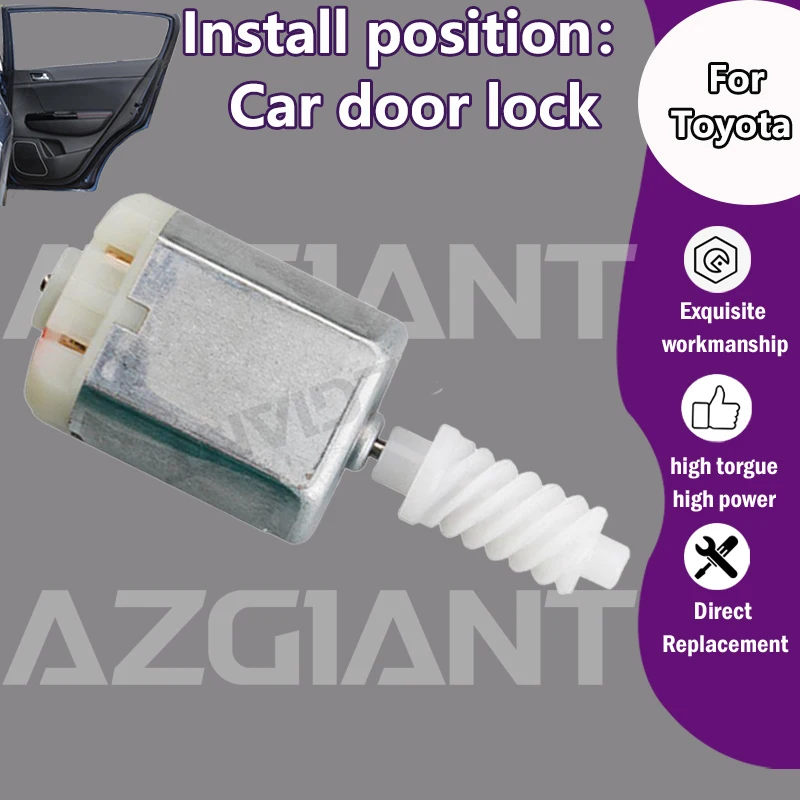 

AZGIANT BN673409 Car door locking 12V motor for Toyota Harrier/Noah R70/Kijiang Inova/Fortuner/Qualis/Zace/Venture MK1 repair