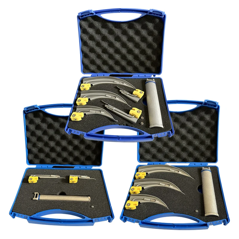 

Ларингоскоп для взрослых и детей, оральное зеркало, инструмент для интубации трахеи, клинический прямой ларингоскоп, инструмент для обследования горла с LED-подсветкой D3