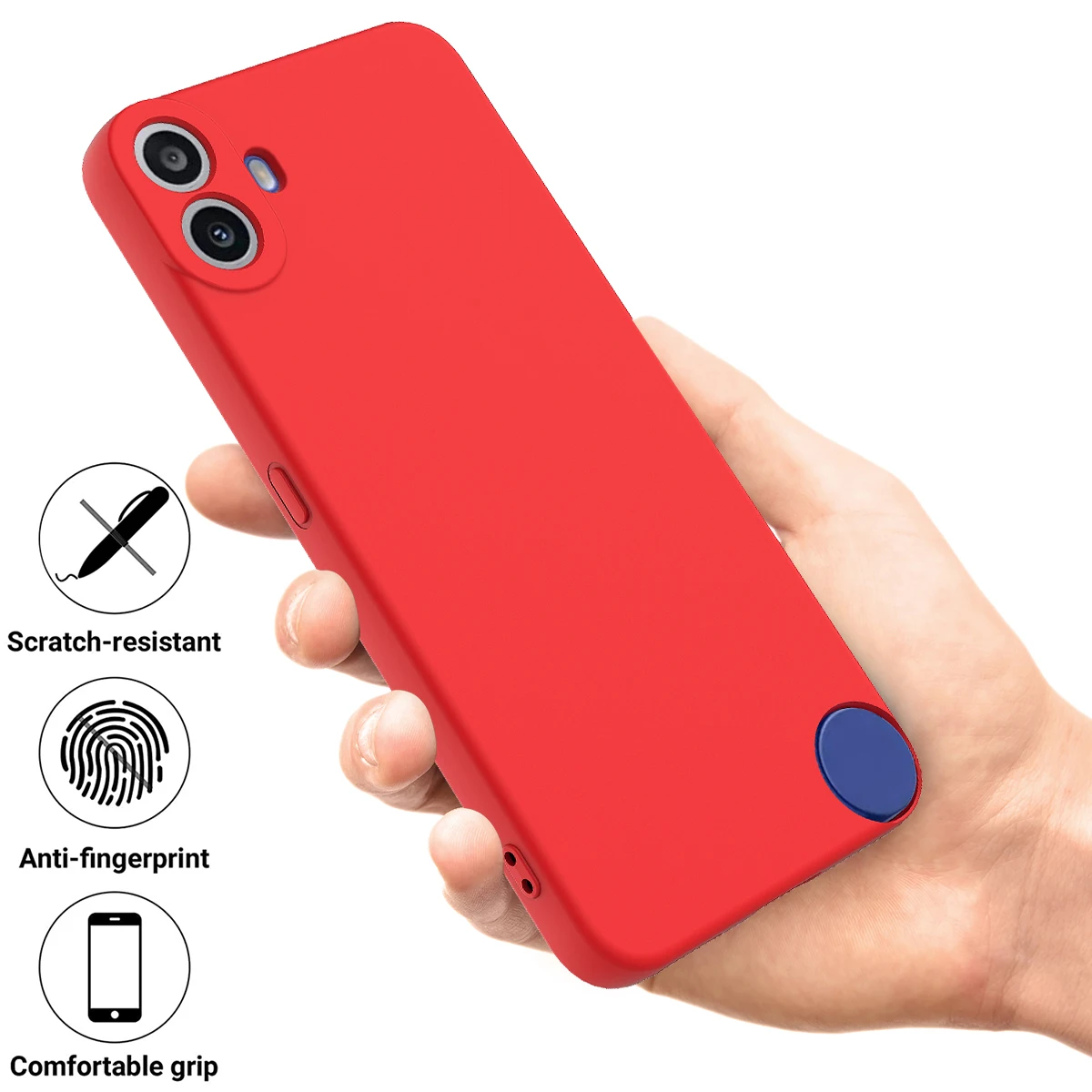 Silicone Case For Nothing CMF Phone 1 Lanyard Case Skin-feel Ultra-thin Soft Anti-fall Shockproof Cover For Nothing CMF Phone 1