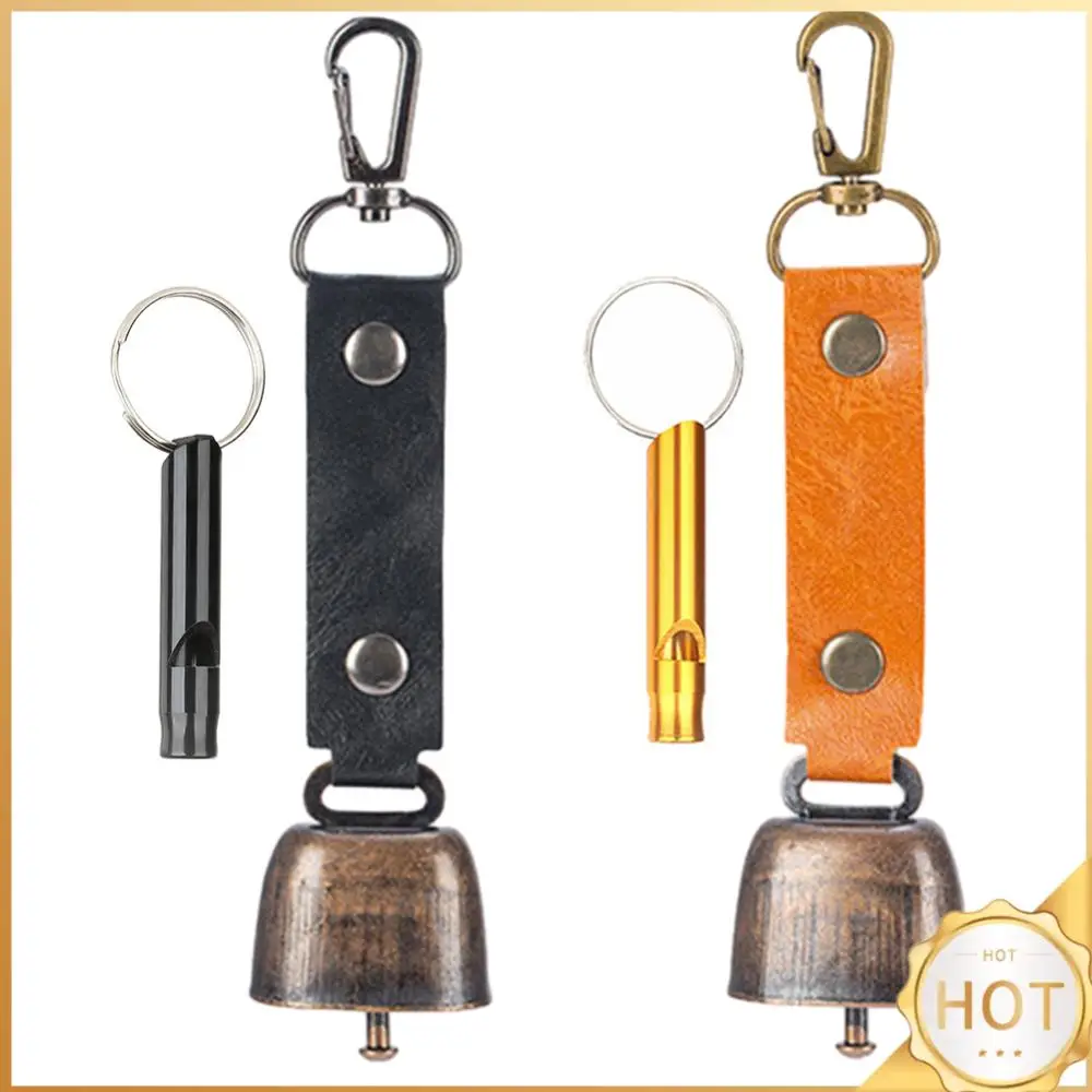 

Bear Bell with Emergency Whistle Set Loud Bear Bell Bear Bell for Outdoor Camping Survival Hiking Climbing
