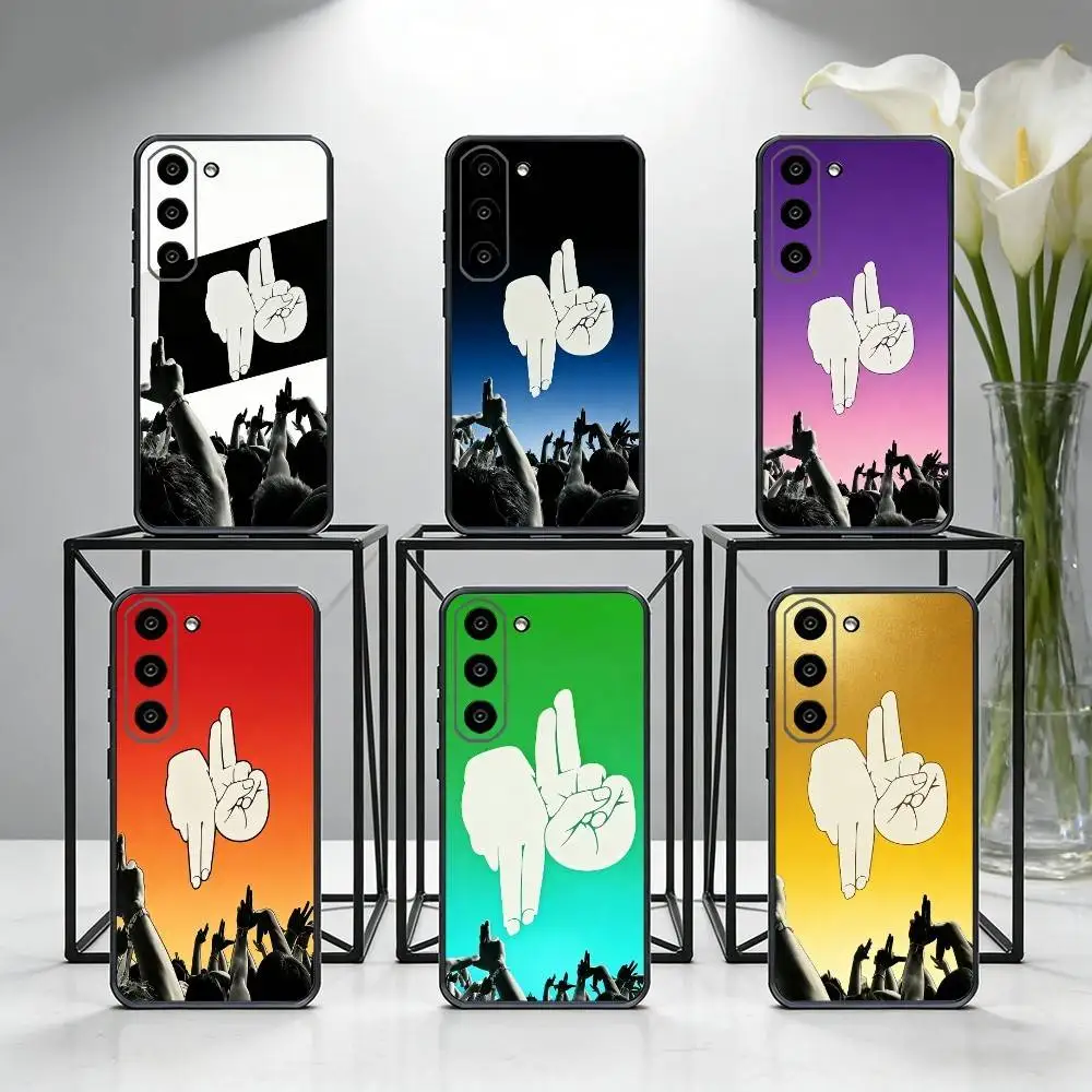 

Cool hiphop Gestures Phone Case For Samsung Galaxy A73,A72,A71,A70,A53,A52,A51,Others Soft Black Cover