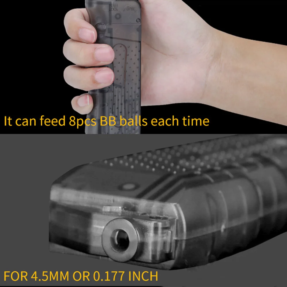 ยุทธวิธี 4.5 มม.Loader Airsoft BB Compact Speedloader 4 อะแดปเตอร์ Paintball ยิง Bullet Carrier อุปกรณ์ล่าสัตว์
