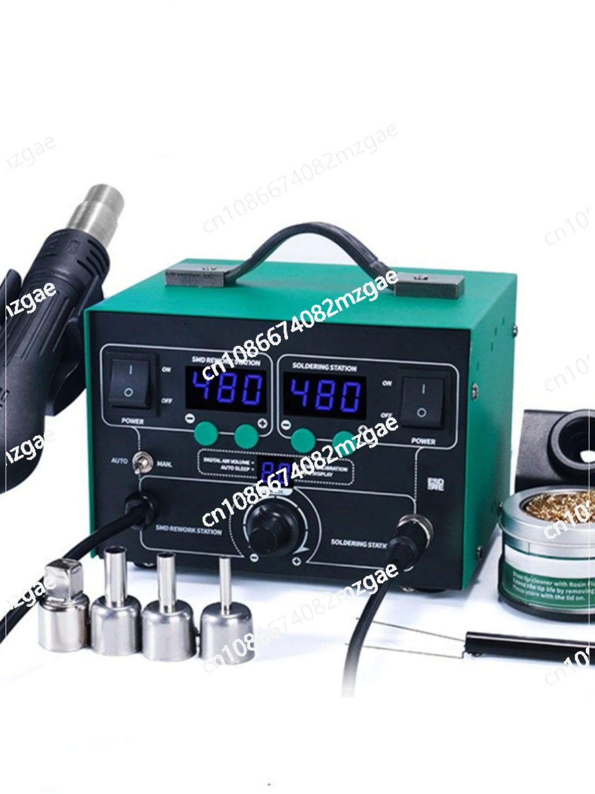 High power hot air gun disassembly and welding station, multifunctional, digital display in one