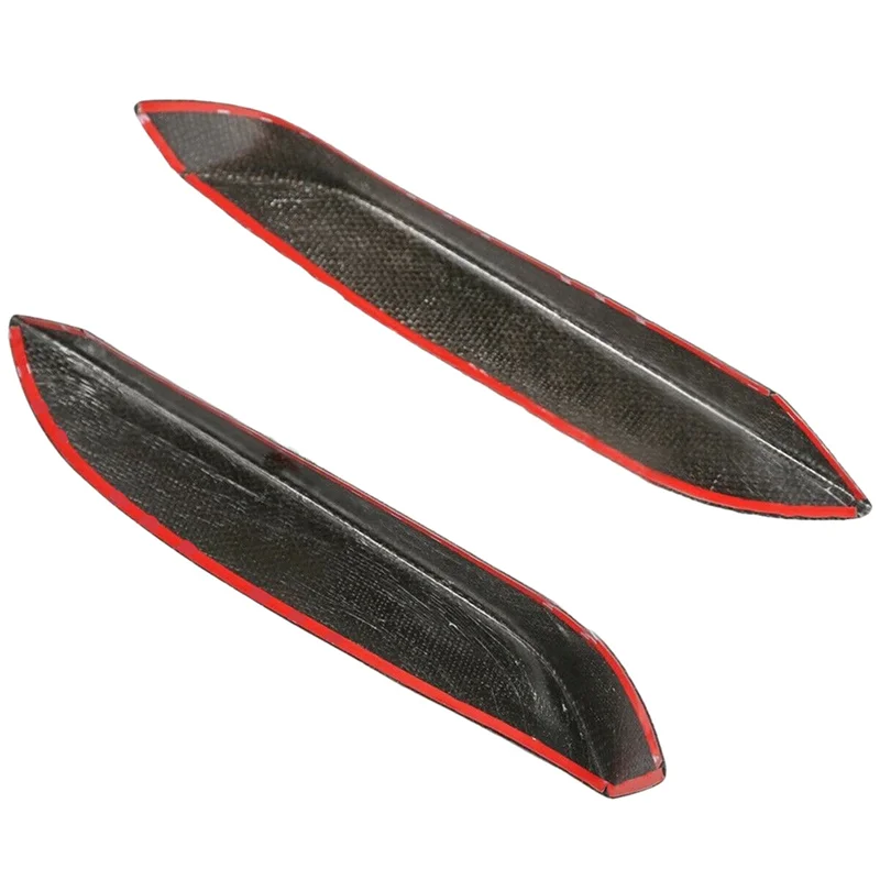 

A63T-Car Front Bumper Side Splitter Canards Lip Spoiler For BMW F80 M3 F82 F83 M4 2015-2018 Real Carbon Fiber Parts Component